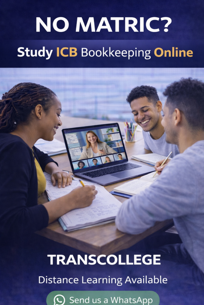 bookkeeping course without matric South Africa